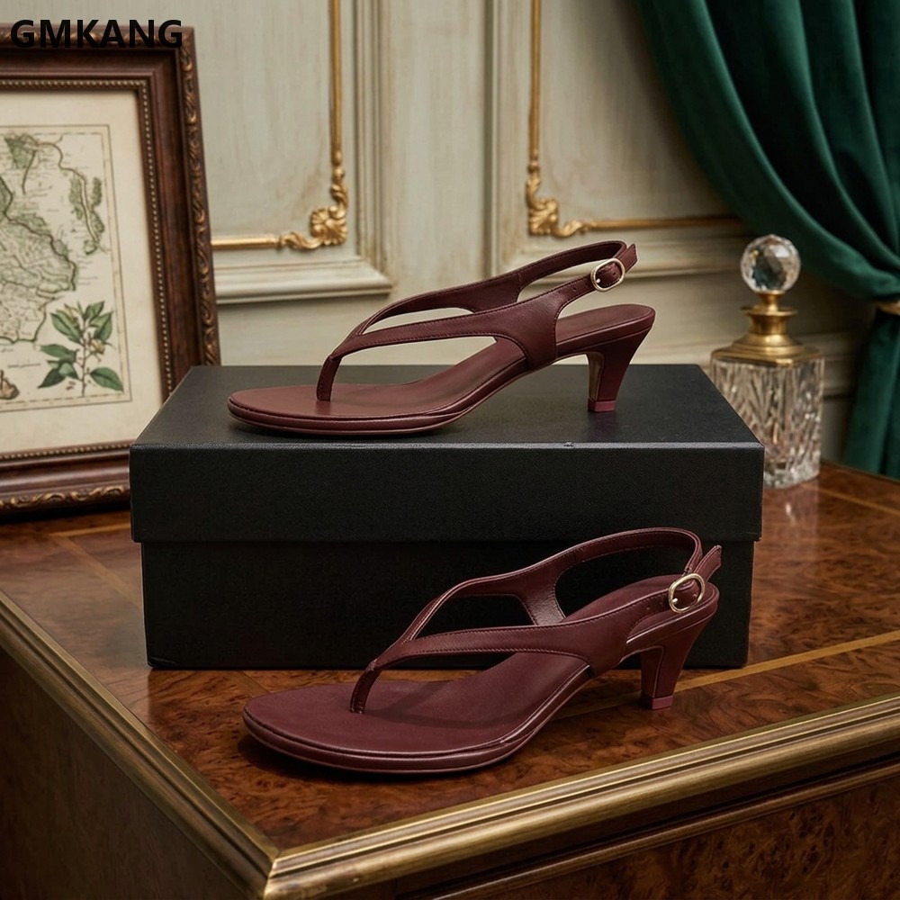 Kitten Heel Women - 女性用 V 字型つま先フロントレスプラットフォームキトゥンヒールサンダル、オープントゥスリッポンサマーシューズ、ミニマリストチャンキーヒールドレス
