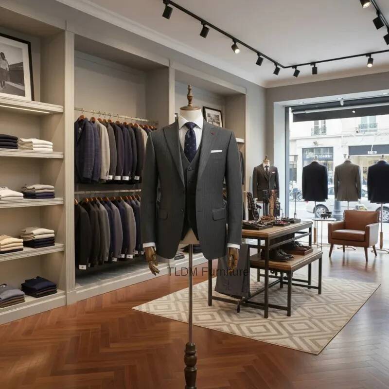 Women Formal Wear Shop - フォーマルで上品な厚手生地のスーツ、男性用ハーフマネキンとマネキン全身カバー付き、店舗ウィンドウでの理想的な展示に最適 JT40M
