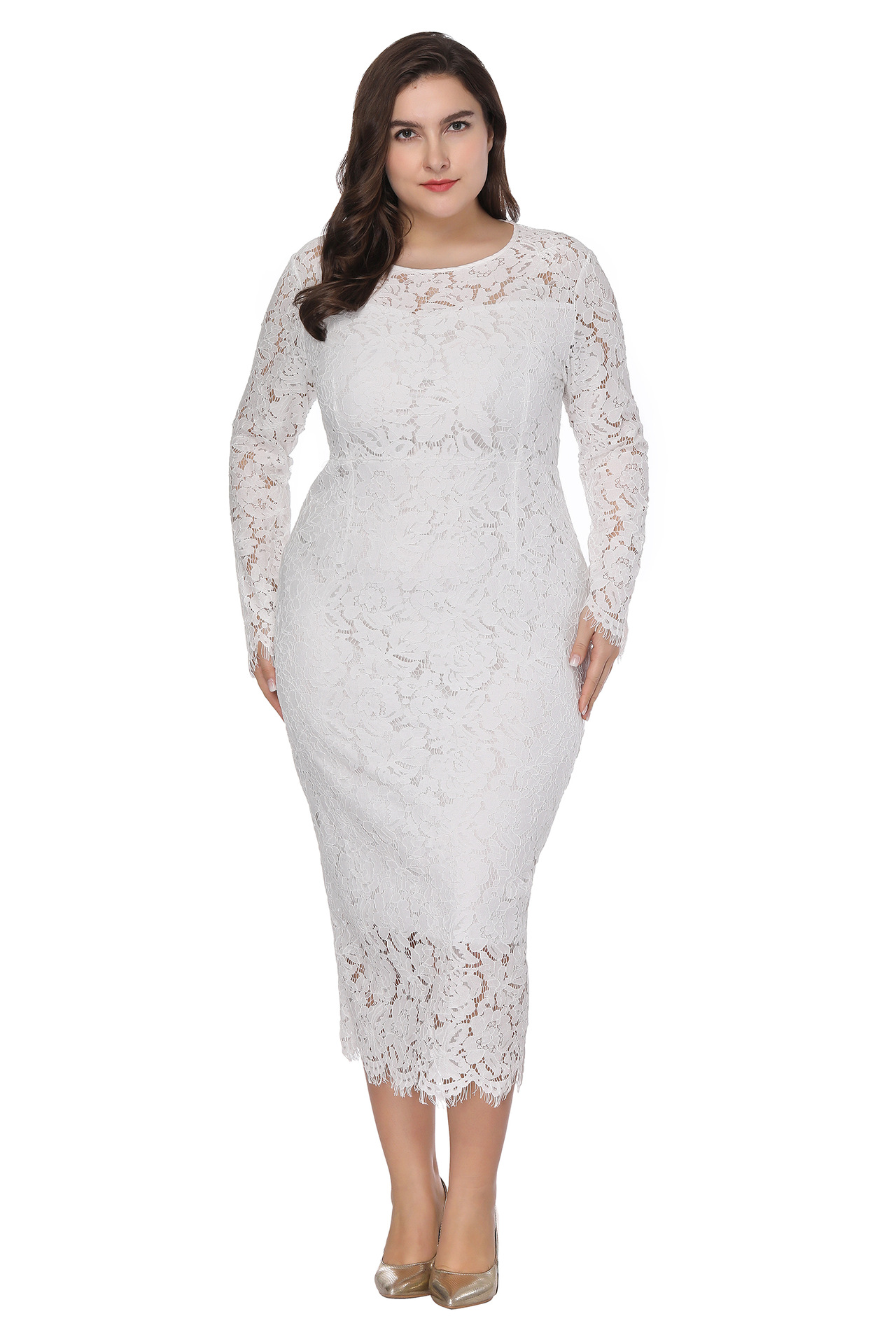 Formal Wear For Women Xl - 女性のためのエレガントなアフリカのドレス,長袖,レース,大きいサイズ,イブニングパーティー,マキシ,春,夏,XL-6XL, 2022