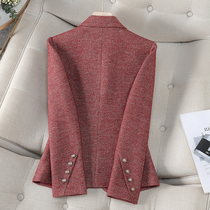 オフィスレディースブレザー女性ジャケット長袖シングルボタン女 - Women Formal Wear Coat のレビューと価格