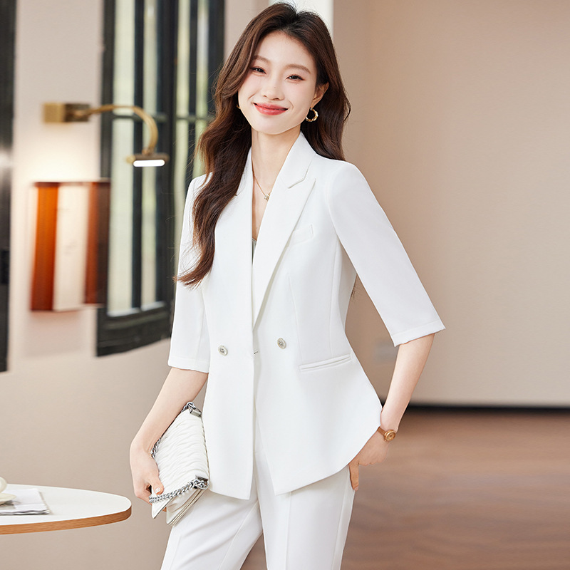 レディースミッドスリーブブレザー、春夏薄手スタイル2025新 - High End Women'S Formal Wear のレビューと価格