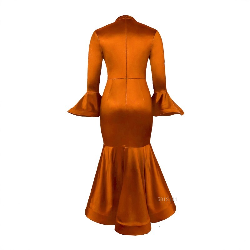 プラスサイズのアフリカ風パーティードレス、エレガントな長袖ポ - Formal Wear For Women Xl のレビューと価格
