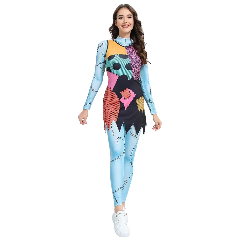 ハロウィンアニメ映画サリーコスプレドレスパーティーコスチュー - Shift Dress Sleeveless のレビューと価格
