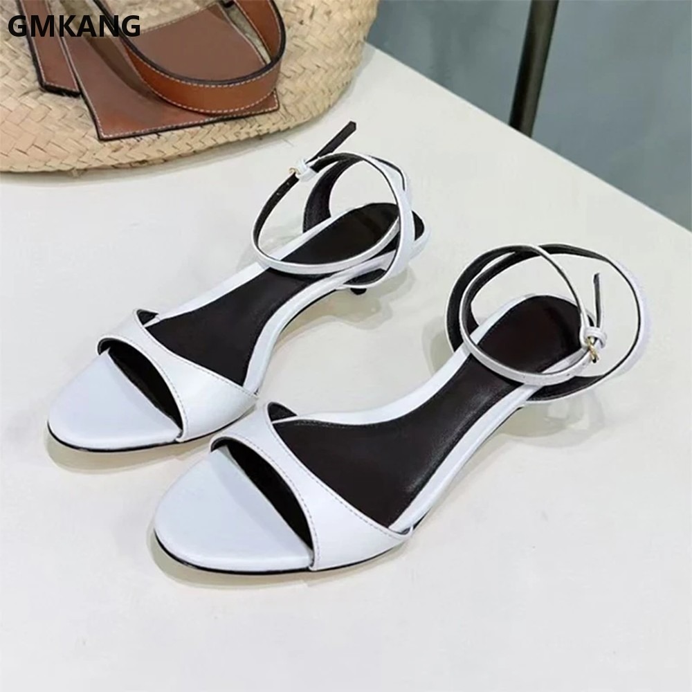 GMKANG レディース キトゥンヒール サンダル 本革 ア - Kitten Heel Women のレビューと価格
