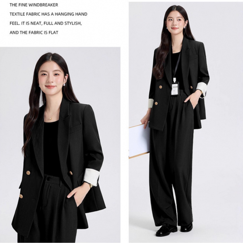 春と秋の女性用スーツセット、大学生の面接用プロフェッショナル - High End Women'S Formal Wear のレビューと価格