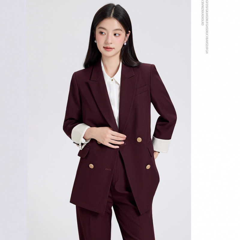 春と秋の女性用スーツセット、大学生の面接用プロフェッショナル - High End Women'S Formal Wear のレビューと価格