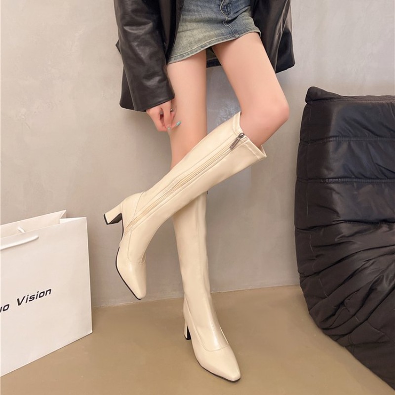 レディースニーハイブーツ、ポインテッドトゥ、ハイヒール、サイ - Women Formal Wear Heels のレビューと価格