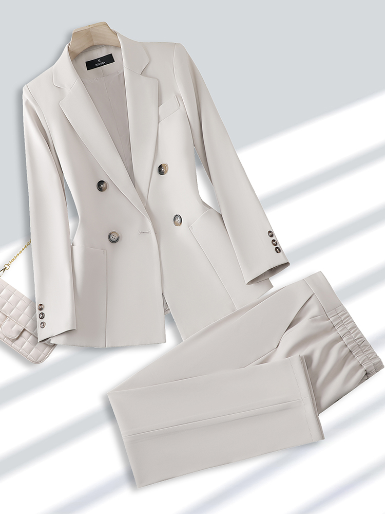 女性のためのブレザーとズボンのスーツ、オフィス、ビジネス、仕 - Women Formal Wear Winter のレビューと価格
