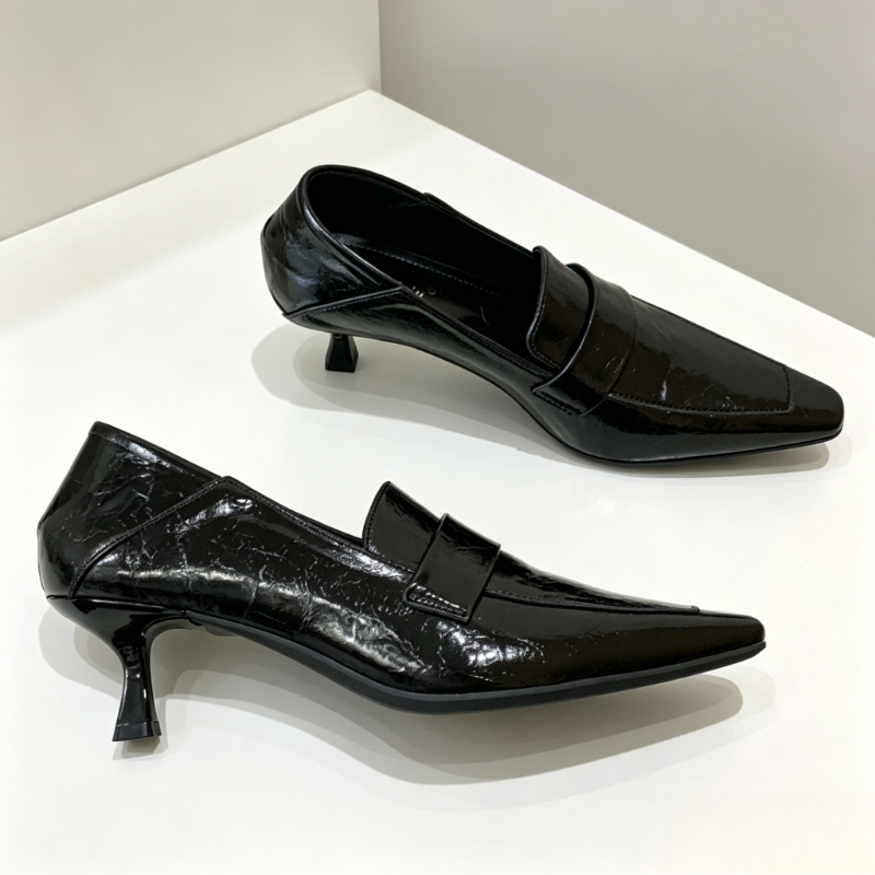ヴィンテージゴールドのキトゥンヒールレディースパンプス、セク - Kitten Heel Women のレビューと価格