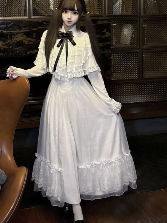 半袖リボンレースドレス ホワイト スリム マキシスカート ス - Women Formal Wear Winter のレビューと価格