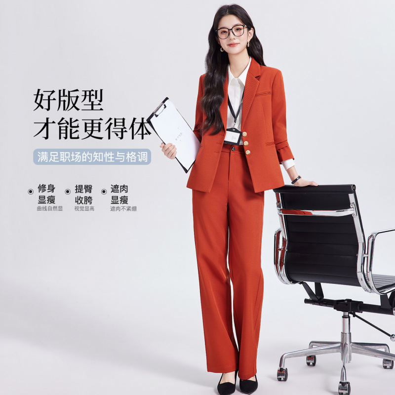 カーキ色の女性用スーツセット、高級感のあるカジュアルビジネス - High End Women'S Formal Wear のレビューと価格