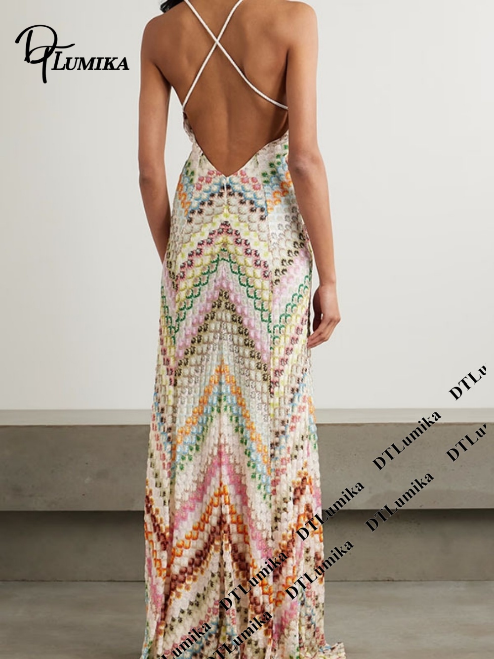DTLumika ボヘミアンプリントマキシドレス スパゲッテ - Women'S Formal Resort Wear のレビューと価格