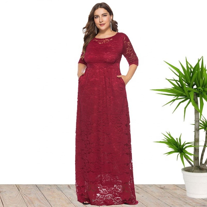 女性のためのアフリカのダシキドレス,レース,ラウンドネック, - Formal Wear For Women Xl のレビューと価格