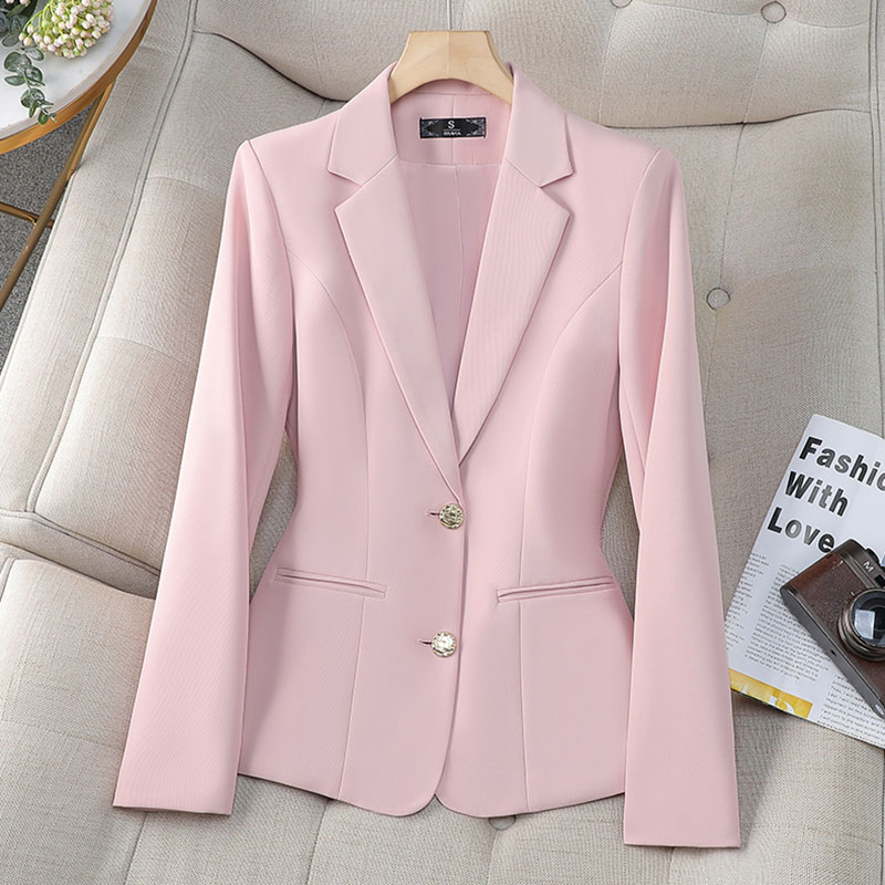 新しいファッション女性フォーマルブレザーレディースシングルブ - Women Formal Wear Winter のレビューと価格